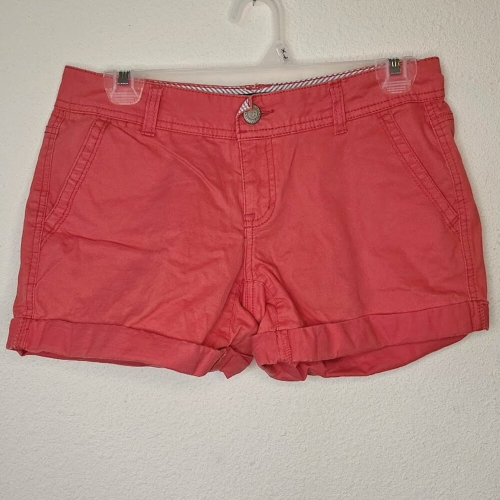 AEROPOSTALE Midi Twill Short Salmon Women's Stretch Size 2